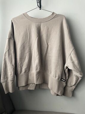 DKNY sport Taupe Crewneck Pullover Sweatshirt
